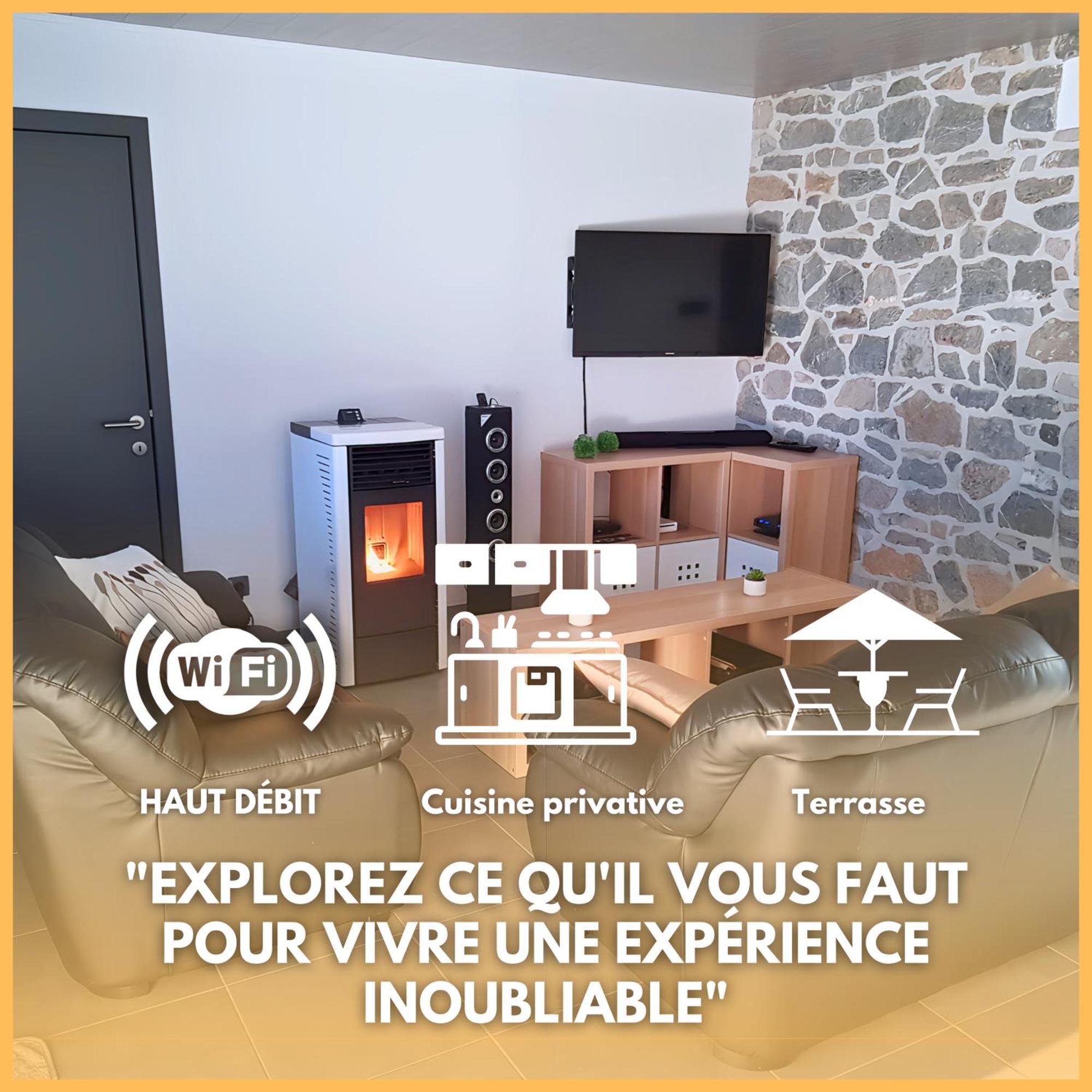 Au Chant Des Roches - Parking - Wifi - Terrasse - Chambres Familiales - Cerfontaine Exteriér fotografie